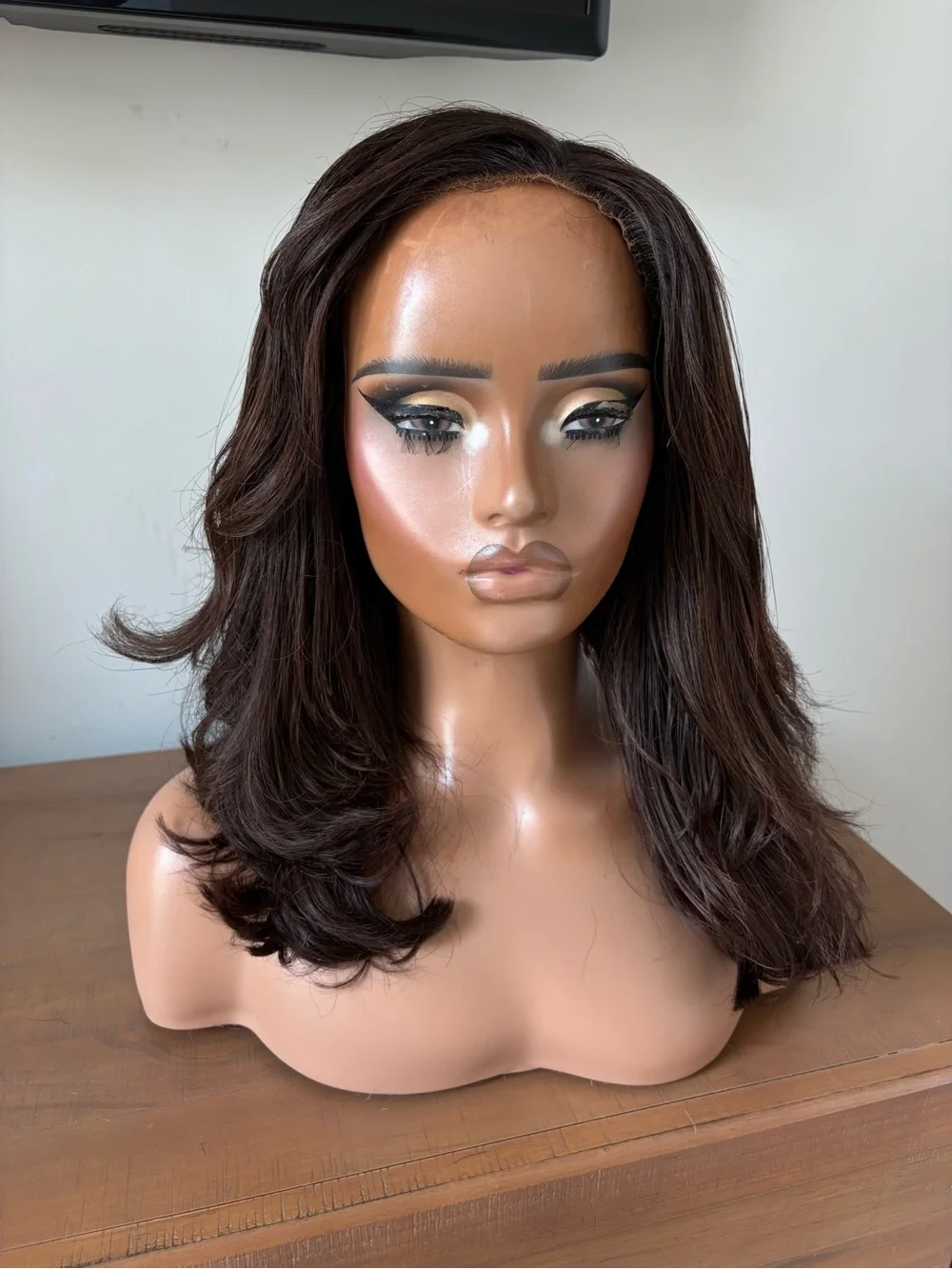 Mocha Brown Raw Hair Wig